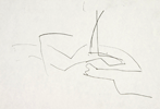 Claudia Thorban, Aronstab, 2003, Zeichnung auf Papier, 29 cm x 21 cm