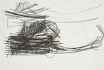 Claudia Thorban, Aronstab, 1995, Zeichnung auf Papier, 29 cm x 21 cm