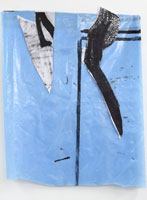 Claudia Thorban, Aronstab, 2014, Installation Galerie Schacher, Digitaldruck auf Papier, Folie
