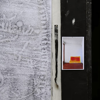 Claudia Thorban auf der art Karlsruhe 2018, Detail einer gezeigten Installation