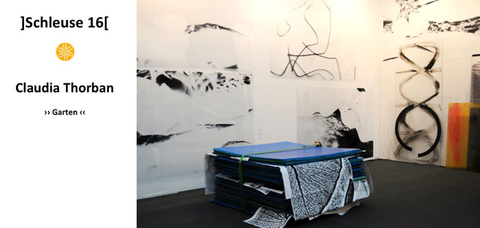 Claudia Thorban, Ausstellung 2015 »Garten«, Einladung, Böblinger Kunstverein, Schleuse 16